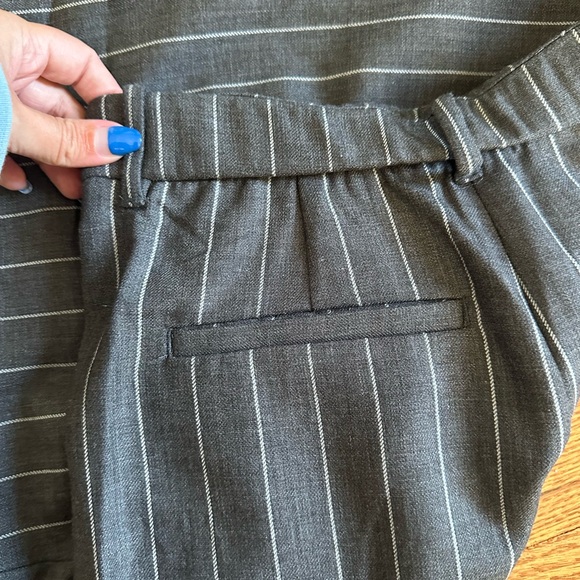 Abercrombie & Fitch Gray Pinstripe Trousers - Picture 4 of 11
